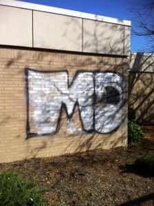 Before Graffiti Removal in Lehigh Valley, PA