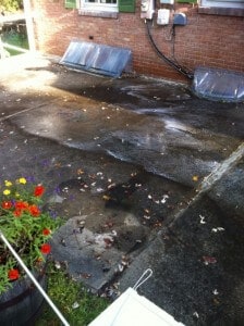 Before Concrete Cleaning in Lehigh Valley, PA by Grime Fighters