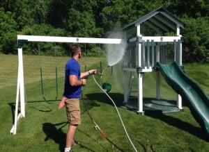 Pressure Washing a Playset in Coopersburg, PA